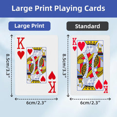 Fanwer jumbo index cards, enhanced legibility for seniors.