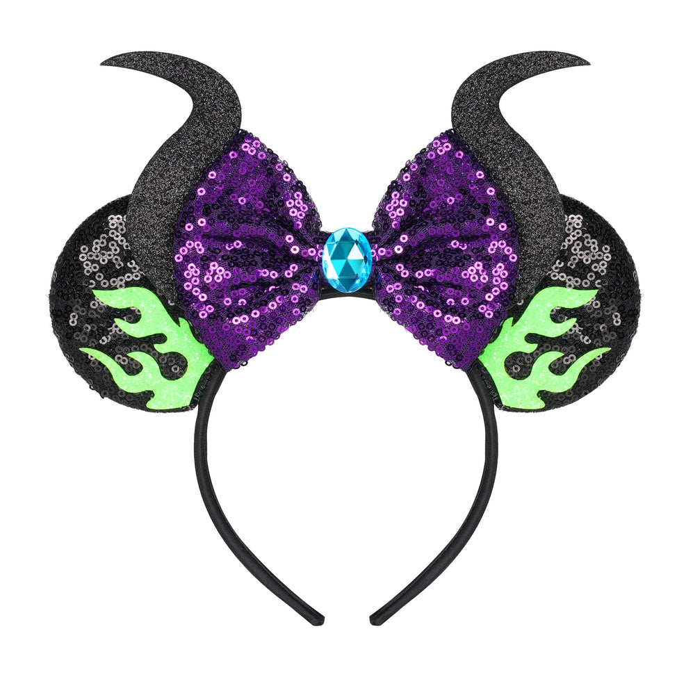 FANYITY Mouse Ears Headband with sequins, ideal for parties and cosplay.