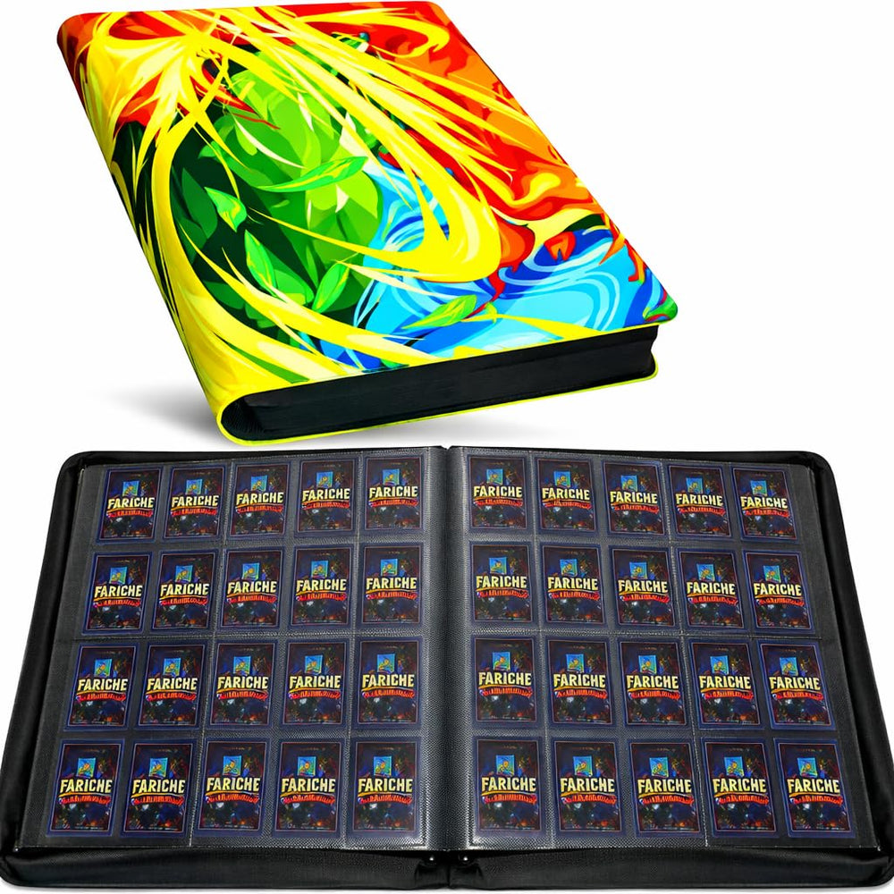 FARICHE 20-pocket card binder cover with premium waterproof protection for cards