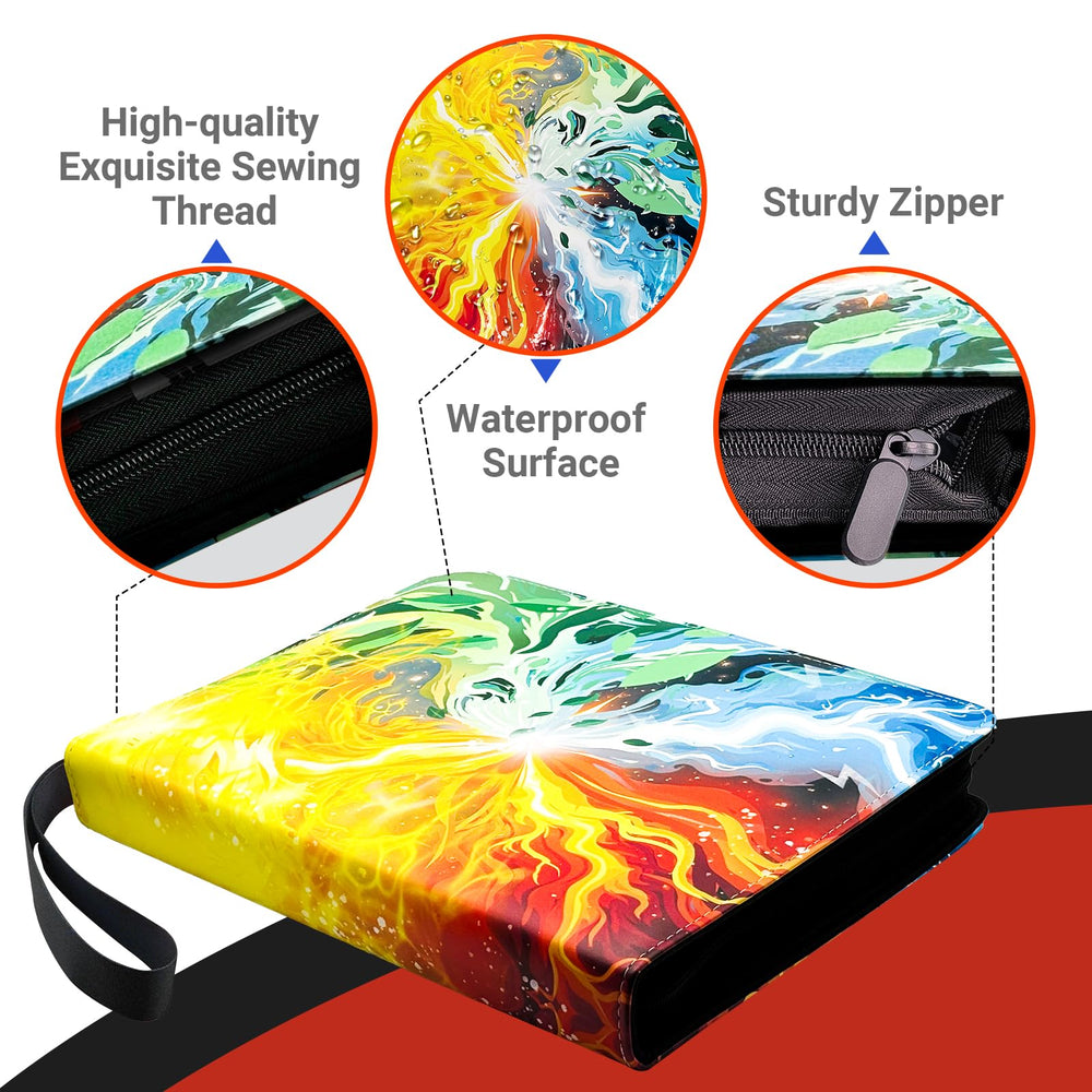FARICHE Storm binder pocket layout demonstrates 4-pocket pages for organization