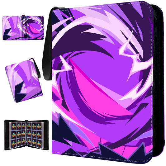 FARICHE trading card binder with 900-card capacity and travel-friendly waterproof cover.