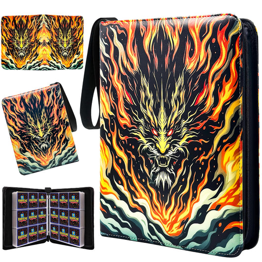FARICHE Trading Card Binder front cover with mosaic design for stylish display and protection.