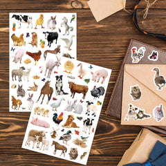 Farm Animals Stickers horse design for phone cases and flair