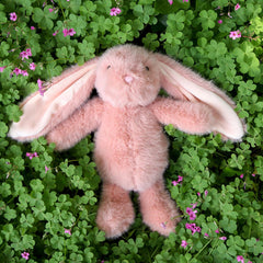 Farnesaa weighted bunny close-up face looks inviting
