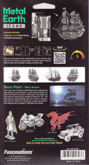 Fascinations Metal Earth Black Pearl diorama for compact, striking display