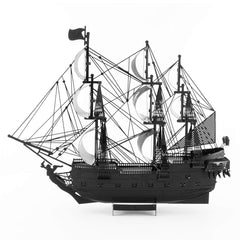 Fascinations Metal Earth Black Pearl ship hull highlighting robust steel construction