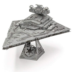 Fascinations Metal Earth Destroyer Imperial Star Wars model on display adds a sci-fi focal point.