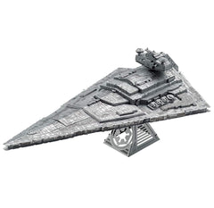 Fascinations Metal Earth Destroyer Imperial Star Wars puzzle setup for an engaging build session.
