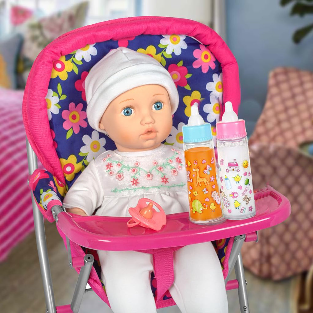 Fash N Kolor baby doll chair comes with feeding tray for realistic meals