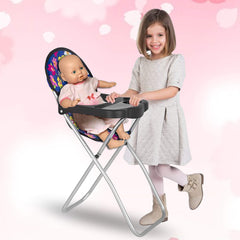 Fash N Kolor doll high chair features a sturdy, lightweight design