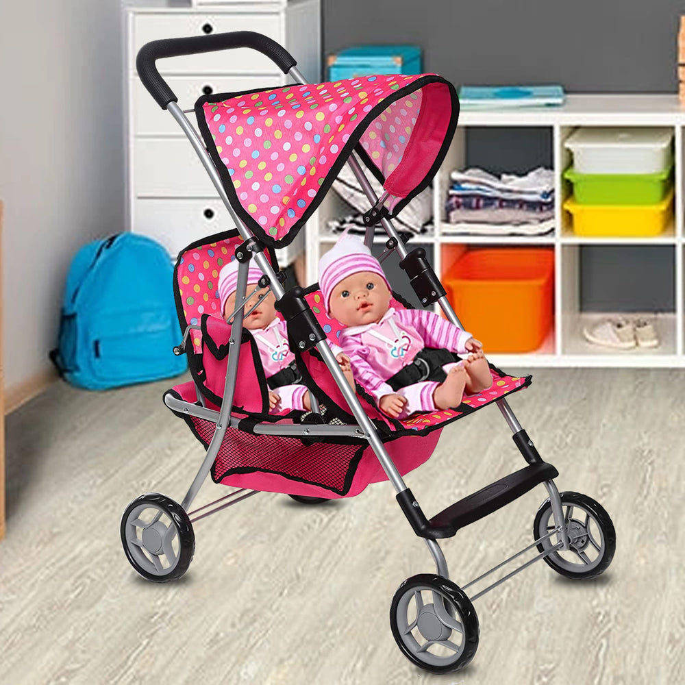Fash n Kolor machine-washable fabric makes cleanup simple after play.