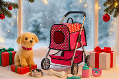 Fash N Kolor Puppy Doll Stroller deluxe-accessories include feeding bowl