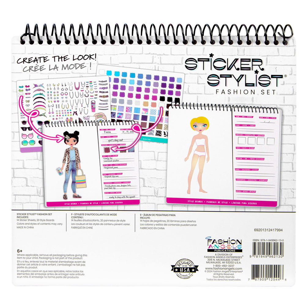 Fashion Angels Designer Kit 700+ stickers inspire endless outfit ideas and self-expression.