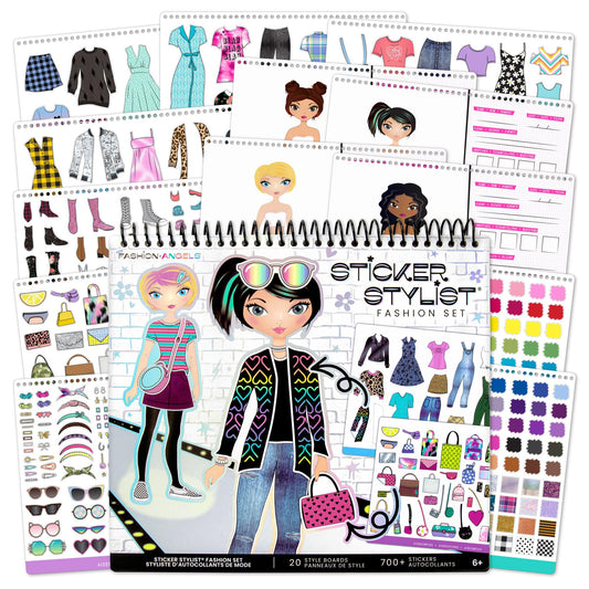 Fashion Angels Designer Kit sticker book cover promotes creative play on the go.