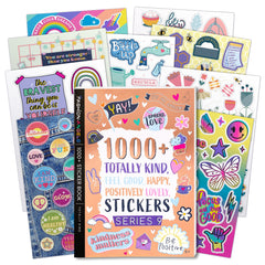 Fashion Angels Kind Sticker Book cover with bright, playful designs for creative journaling