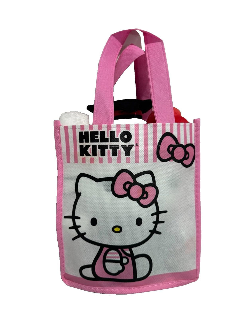 Soft plush texture and stitching on Fast Forward Hello Kitty graduation plush
