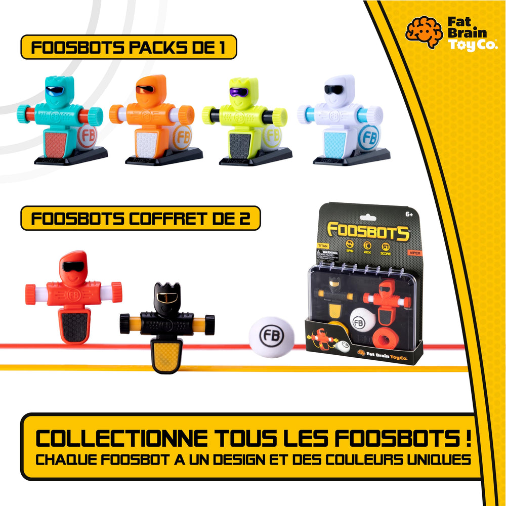 Foosbots On The Go foam ball for fast, responsive kicks