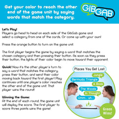 Magnetic lid storage keeps category cards secure on GibGab