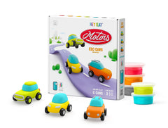Fat Brain Toys Hey Clay Eco Cars app instructions guide kids through interactive car-building steps