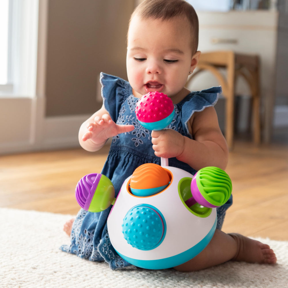 Fat Brain Toys Klickity durable materials support long lasting toddler play sessions.