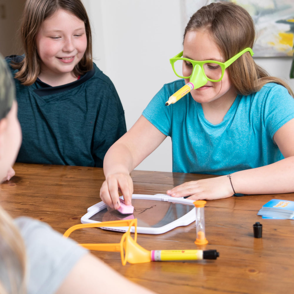 Fat Brain Toys Pencil Nose 4-plus players, social and interactive party game.