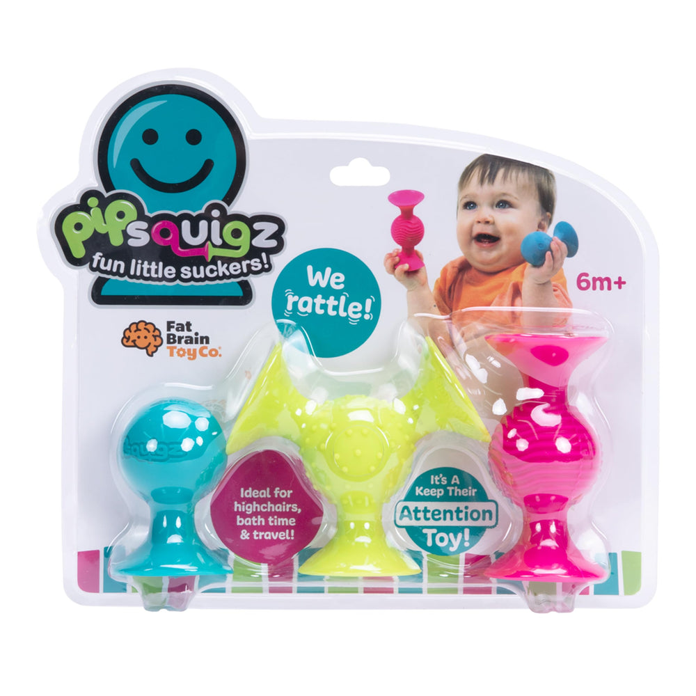 pipSquigz in the bath sticking to tub wall for splashy sensory time