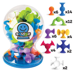 Fat Brain Toys Squigz Deluxe ages 3 and up encouraging safe imaginative exploration