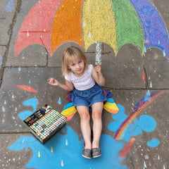 Fat Zebra Designs party-ready chalk bucket for events and classrooms.