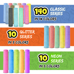 Fat Zebra Designs neon glitter sidewalk chalk for bright, eye-catching sidewalk designs.