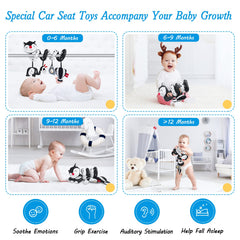 FATI giraffe toy with soft textures for tactile exploration