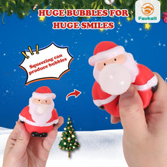 FauKait Snowman squeeze bubble toy, tactile holiday fun for children