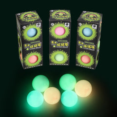 FauKait Dream Ball glowing on the ceiling, providing a soothing glow for kids' playtime.