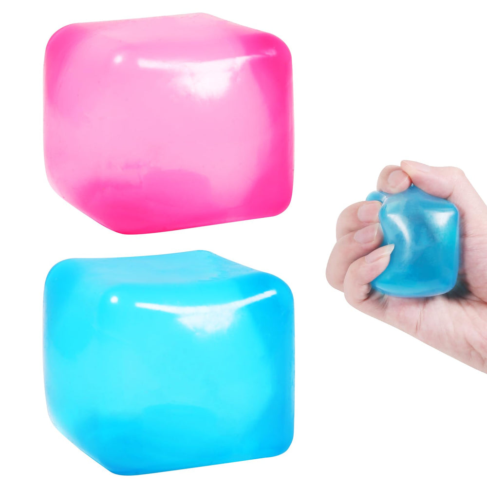 FauKait stress cube pink close-up for discreet fidget relief and focus.