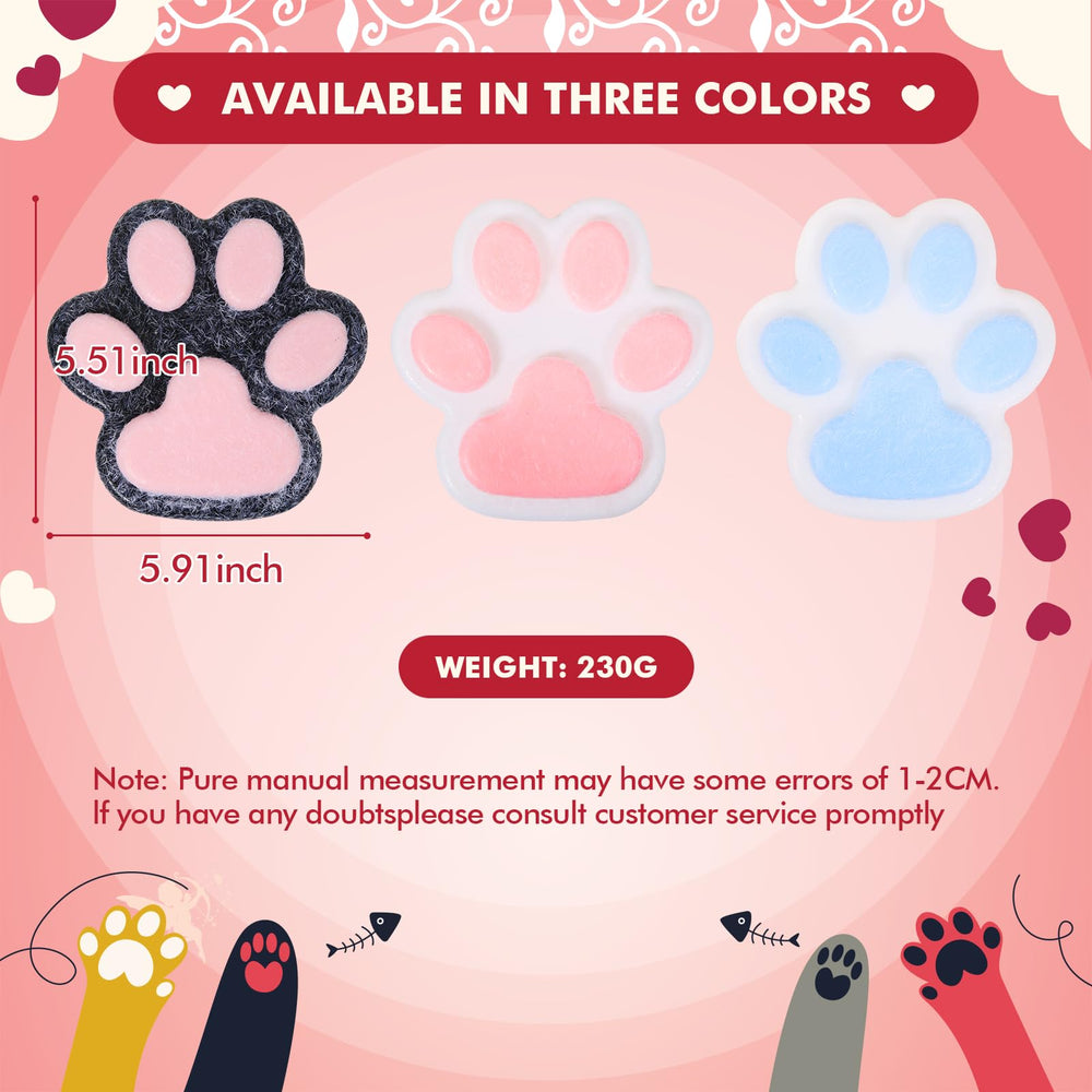 FauKait soft cat paw squishy with fluffy fur enhances sensory play.