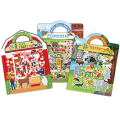 FAVORGEAR Puffy Sticker Book cover highlights its portable travel-ready design.