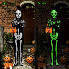 Faybox detachable hood skeleton costume with breathable eye holes for comfort