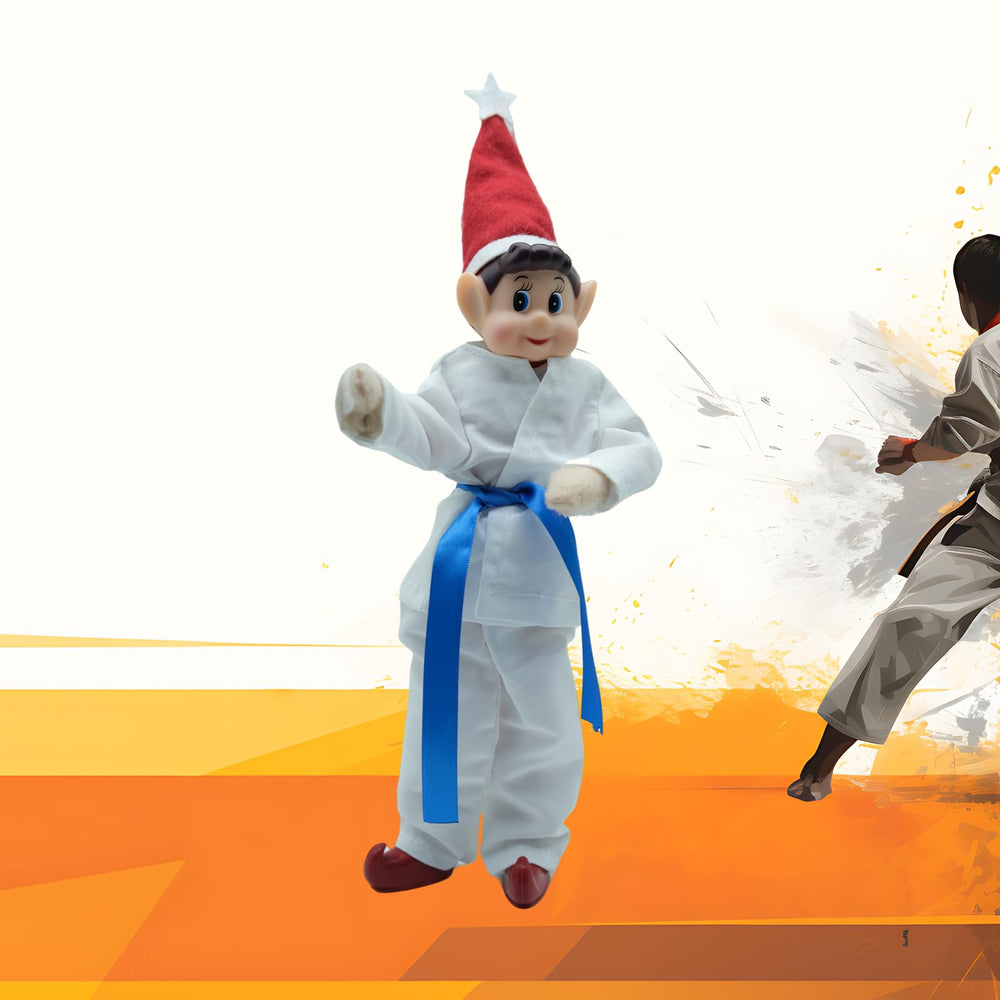 Fayelfland Taekwondo Couture size guide for 12-inch elves