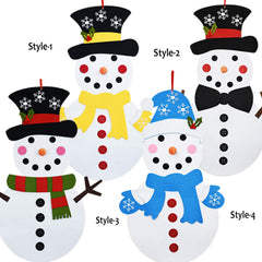 Fayoo snowman door wall hanging in felt material, ideal for seasonal decor.