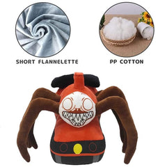 FBDCYIA Choo Choo Charles plush face detail, character-inspired charm