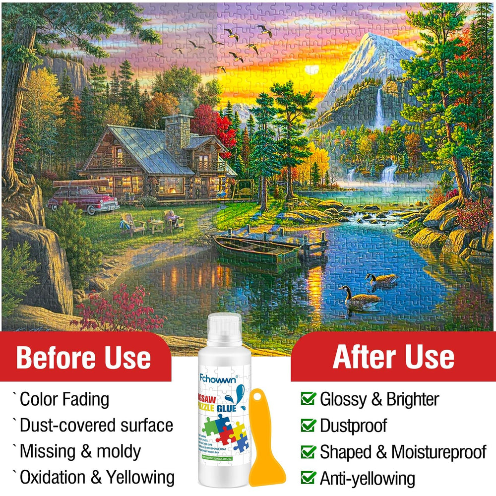 Fchowwn puzzle glue pack is non-toxic and safe for family use