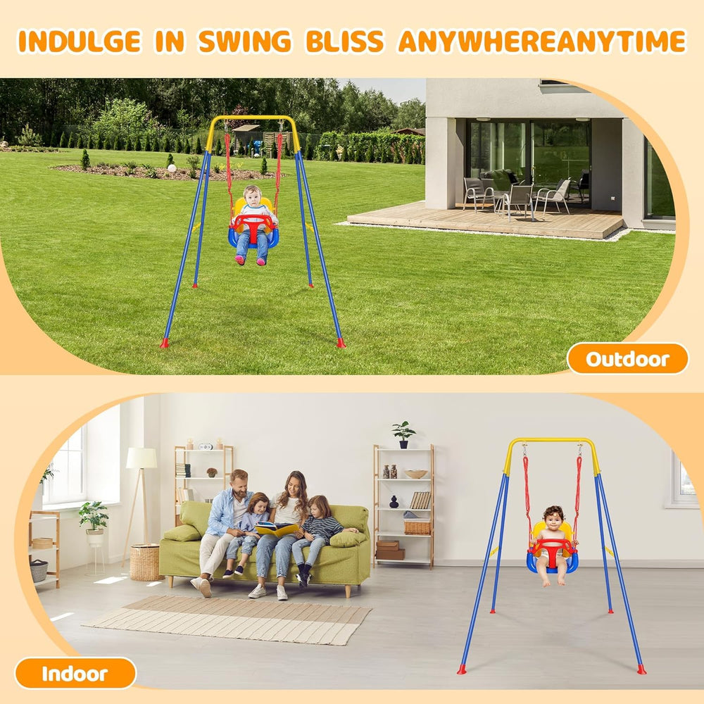 FCOUMY backyard play swing adding versatile outdoor fun