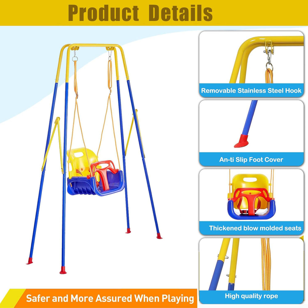 FCOUMY safety belt keeps your toddler secure during swings