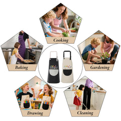 FdcZeyxior kids artist apron used for cooking and baking activities