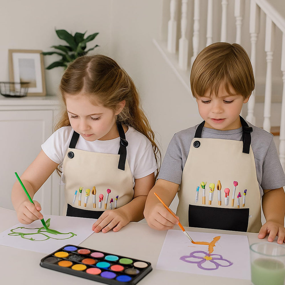 FdcZeyxior kids artist apron waterproof coating keeps clothes dry