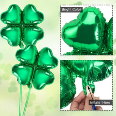 FEBSNOW green ribbons accompany balloons for easy hanging