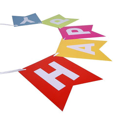 FECEDY bright multi-color bunting elevates kid birthday parties