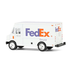 FedEx Ground 1/64 scale truck detailed cab captures authentic design.