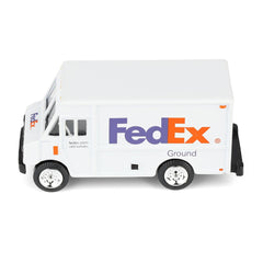 FedEx Ground 1/64 scale truck wheels emphasize durable die-cast quality.