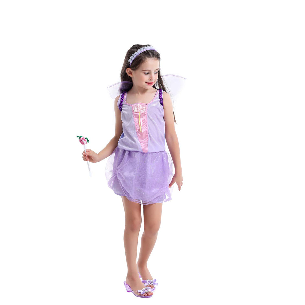 Fedio dress up trunk purple fairy costume for collaborative dress up.
