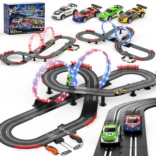 Fedonak 3-in-1 slot track overview shows versatile racing layouts